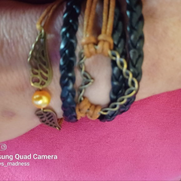 Artisan crafted leather tiered bracelet your choice ๐ ๐ ๐ก bracelets - Picture 9 of 13